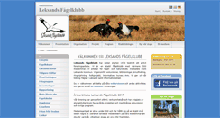 Desktop Screenshot of leksandsfagelklubb.se